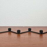 Mid-century Danish minimalist metal candlestick from the 1960s.