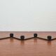 Bougeoir métallique minimaliste danois, années 1960