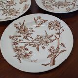 Service de table LONGCHAMP Terre de fer modèle Small bird 43 pièces