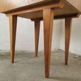 Vintage bedside table, spindle legs.