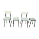 Lot of two chairs and two stools in formica