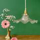 Vintage holophane glass pendant lampshade