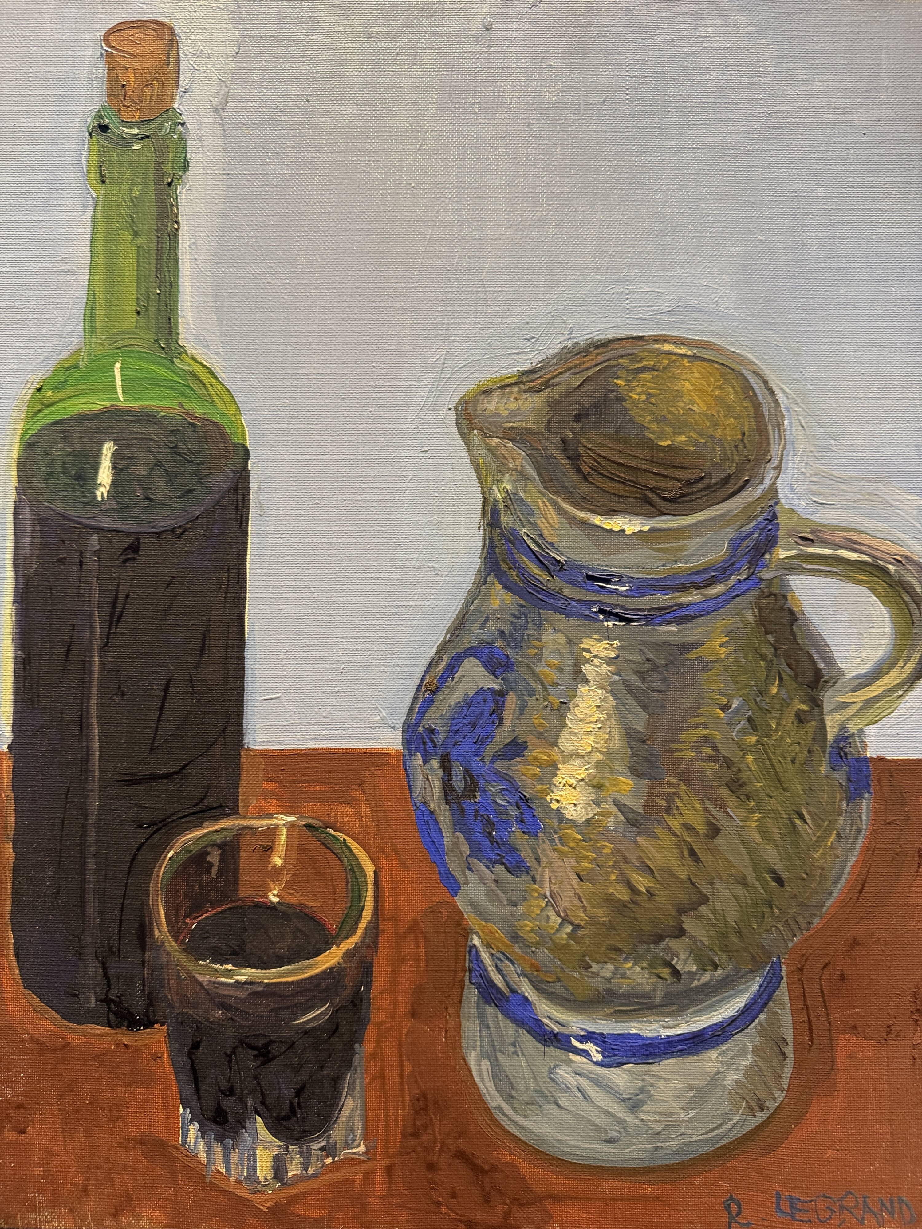 Oil painting Still Life signed R-LEGRAND