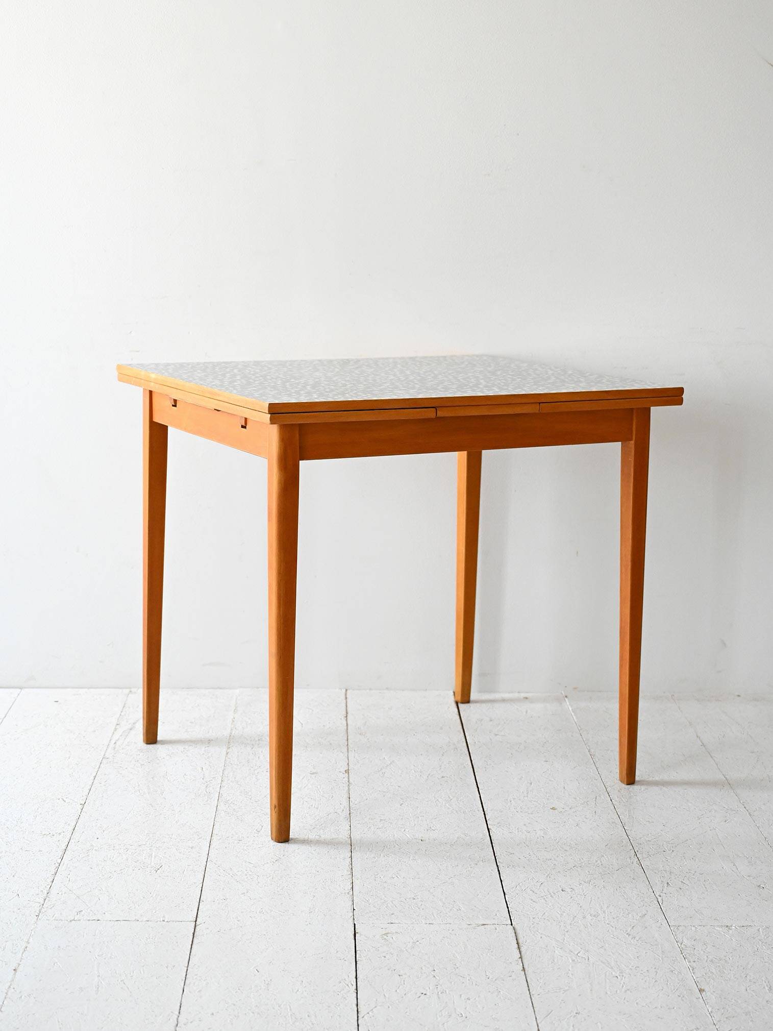 Vintage Scandinavian Edsbyverken Extendable Table with Formica Top