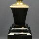 Baccarat, black crystal lamp base
