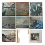lot of paintings and drawings 20th century