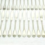 Christofle – 12-piece solid silver fish cutlery set, Vendôme model