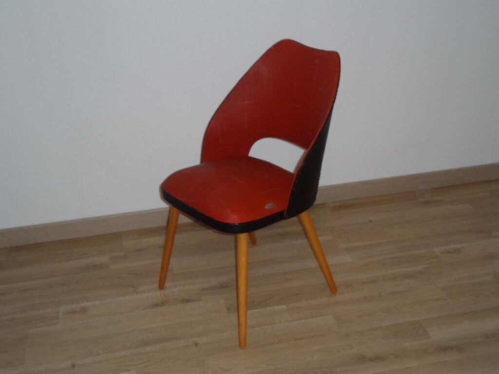 Set of 3 chairs barrel 1950