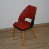 Suite de 3 chaises tonneau 1950