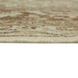 Handmade oriental unique 1980s 305 cm x 400 cm beige wool carpet