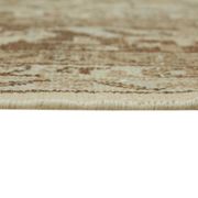 Handmade oriental unique 1980s 305 cm x 400 cm beige wool carpet