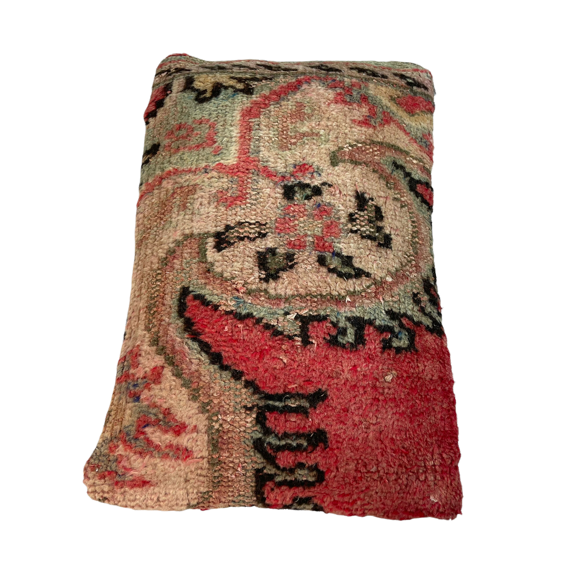 Vintage turkish rug cushion cover, 30 x 50 cm