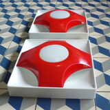 Pair of wall lamps Solken Leuchten space age