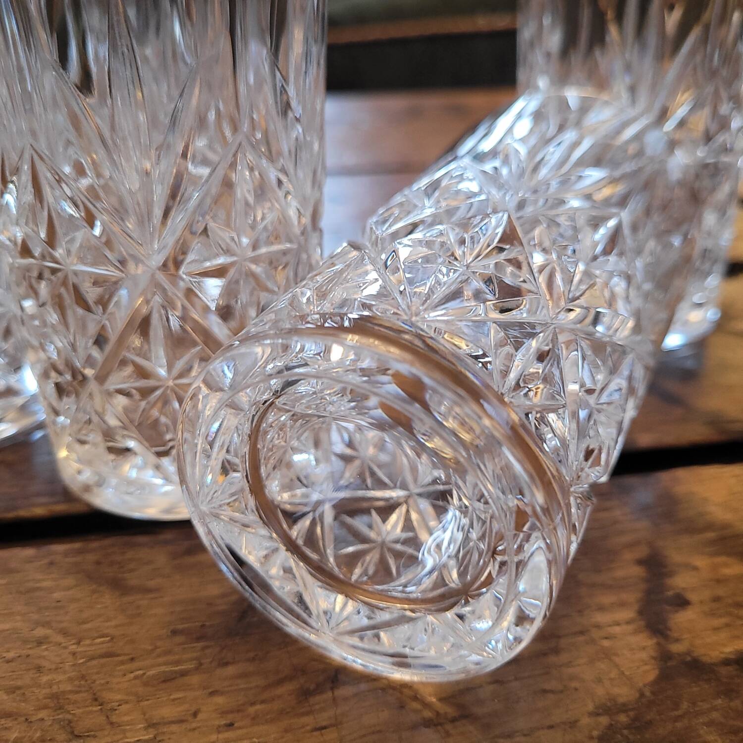 Set of 5 long drink glasses from the 70s-80s.