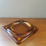 Vintage amber glass empty pocket