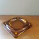 Vintage amber glass empty pocket