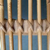 Mid-century German rattan rocking chair from Deutschen Werkstätten Hellerau, 1960s.