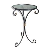 Sellette guéridon d'appoint en fer forgé vintage années 50