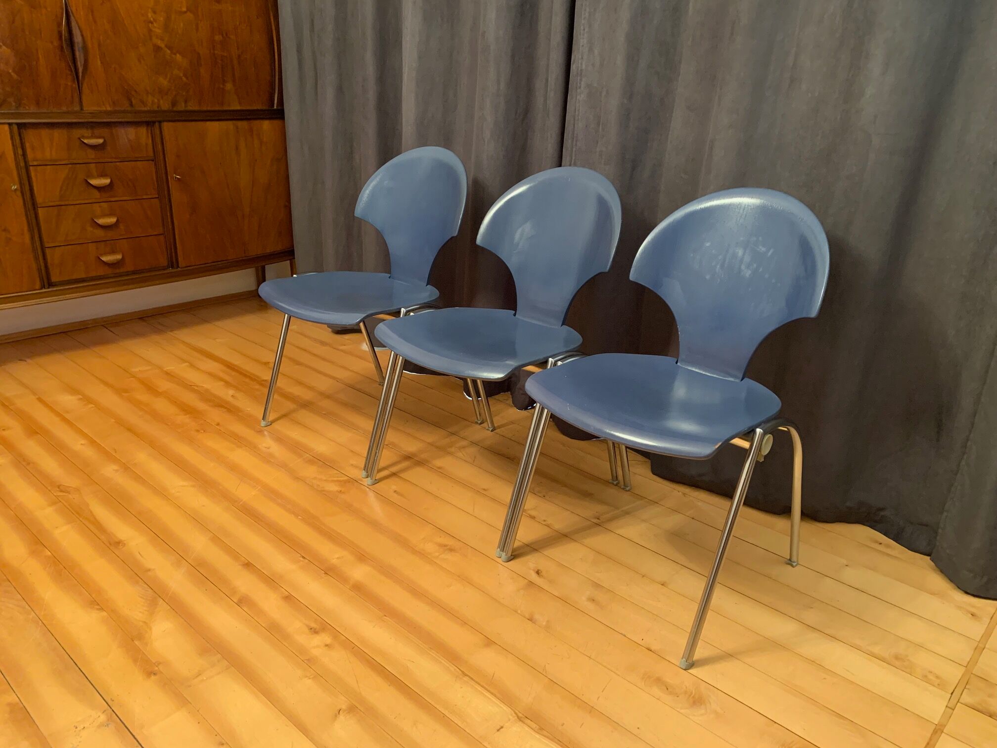 Set of three Kusch+Co chairs, Germany, 1980s