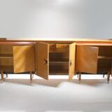 Modernist enfilade cherrywood around 1950