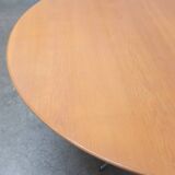 Large 'circular' oak dining table by Arne Jacobsen for Fritz Hansen, 1966