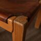 Vintage Maison Regain Pine & Cognac Leather Chair, France 1970s