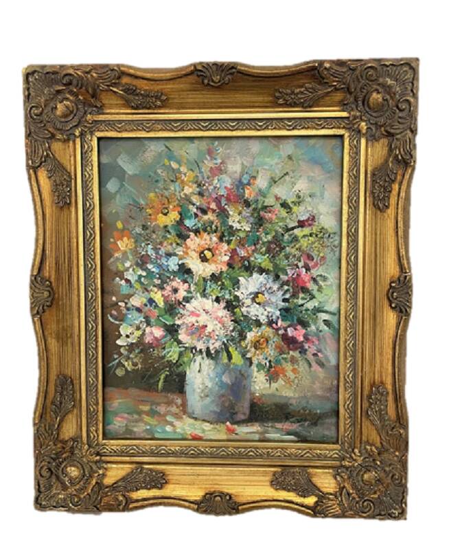 Old flower painting