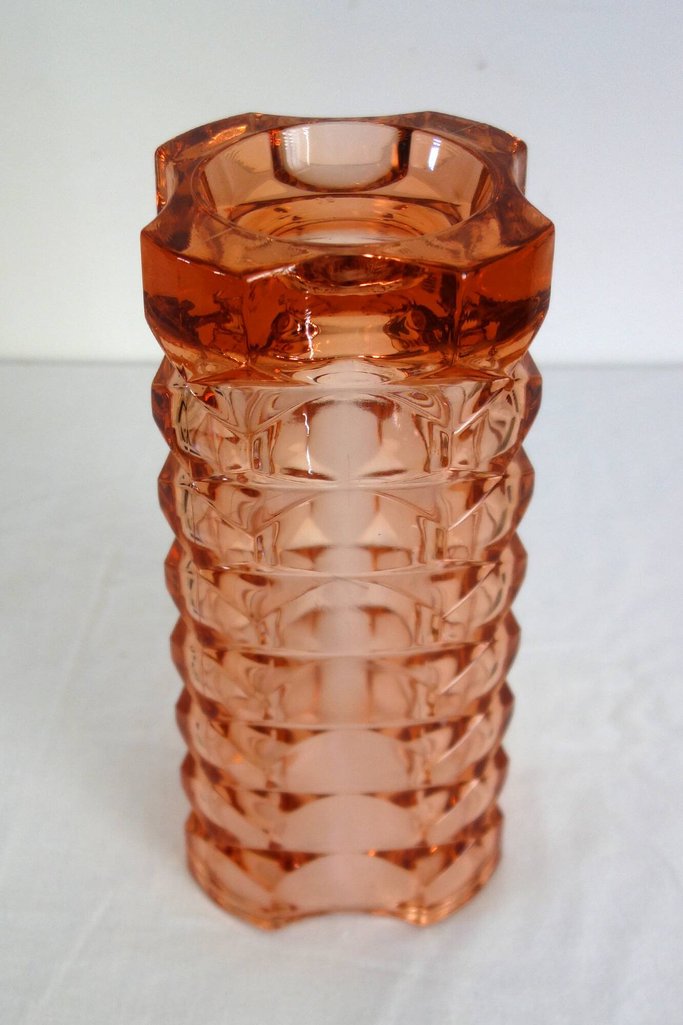 Vase en verre Rosaline, Luminarc, années 1970