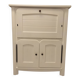 Secretary desk in solid wood, repainted matte white