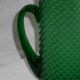 Vintage emerald green color glass pitcher