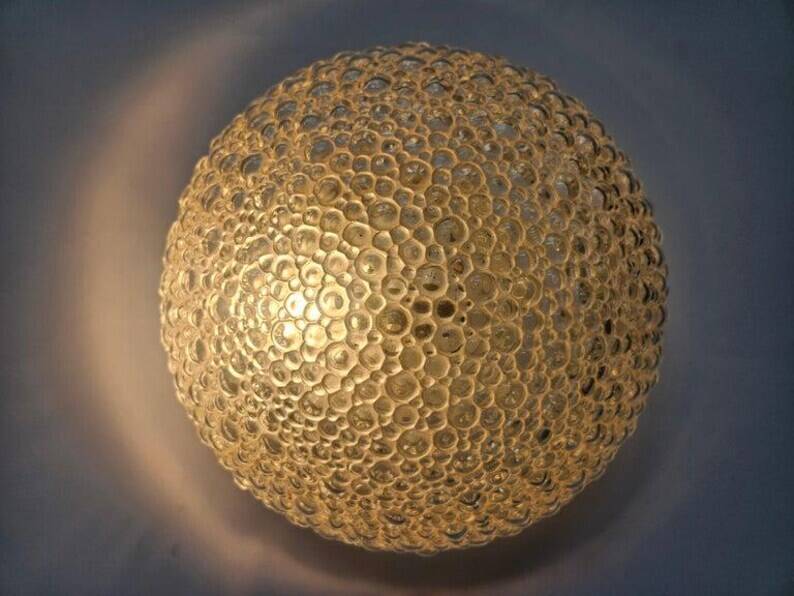 Rare Midcentury Bubble Flush Mount Limburg, Germany, 1970s