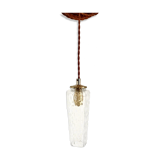 Suspension en verre ciselé