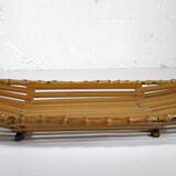 Vintage 1960s "BAMBOO" BASKET