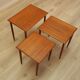 Nest of teak tables, Danish design, 1970s, made in Denmark