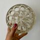 XXL antique glass flower vase