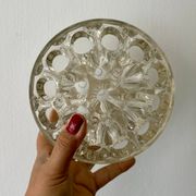 XXL antique glass flower vase