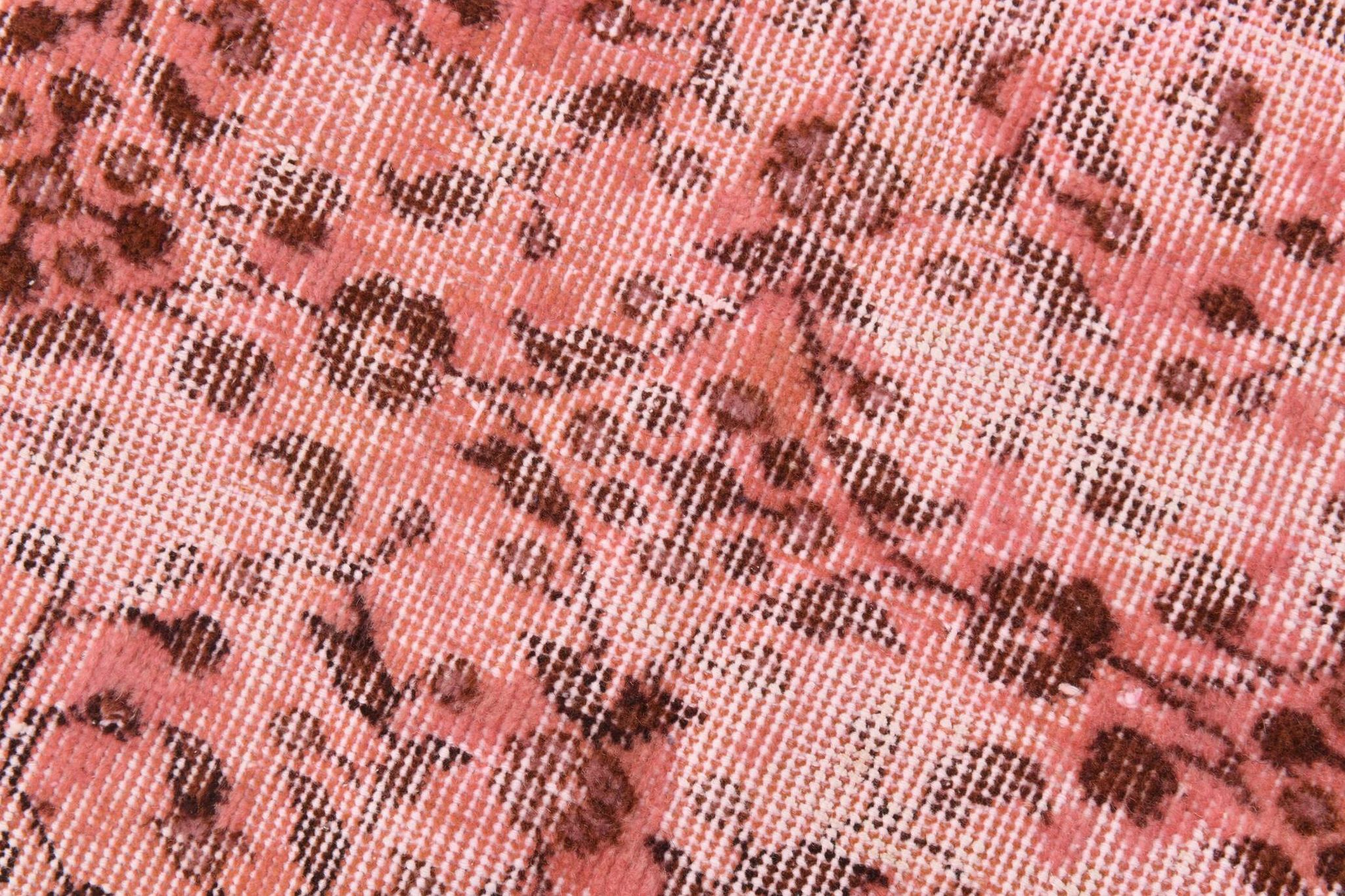 Tapis vintage Pibk et motif floral rouge, 207x297 cm