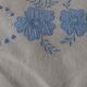 Antique linen cotton mixed sheet 210 X 290 cm monogram JL
