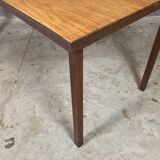 Table à manger industrielle bureau acier chêne massif