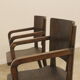 Bentwood writing desk armchairs, 1950s, Czechoslovakia