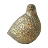 Old brass quail