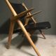 CH28 Sawbuck Lounge Chair by Hans Wegner for Carl Hansen & Søn, 1950s