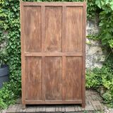 1930s khaki Parisian art deco glass cabinet