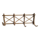Wall-mounted rattan coat rack 4 hooks