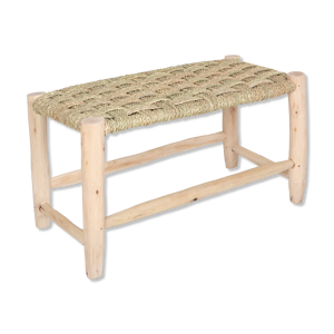 Banc en osier tresse