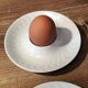 Set of white porcelain egg cups Bareuther Waldsassen 1970s