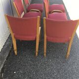 Series of 6 bow wood steiner chairs