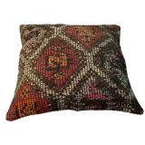 Housse de coussin kilim turc vintage, 45 x 45 cm