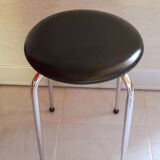 70s chromed metal stool