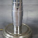 Lamp chrome with Lampshade to hair metal